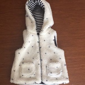 Cynthia Rowley Toddler Girl Polka Dot Sherpa Vest